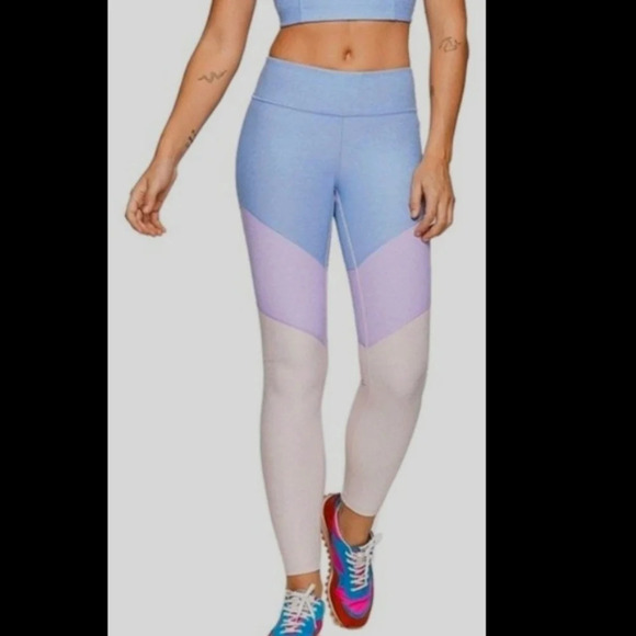OUTDOOR Voices active lilac lavender 7/8 springs leggings size LARGE - Picture 1 of 4